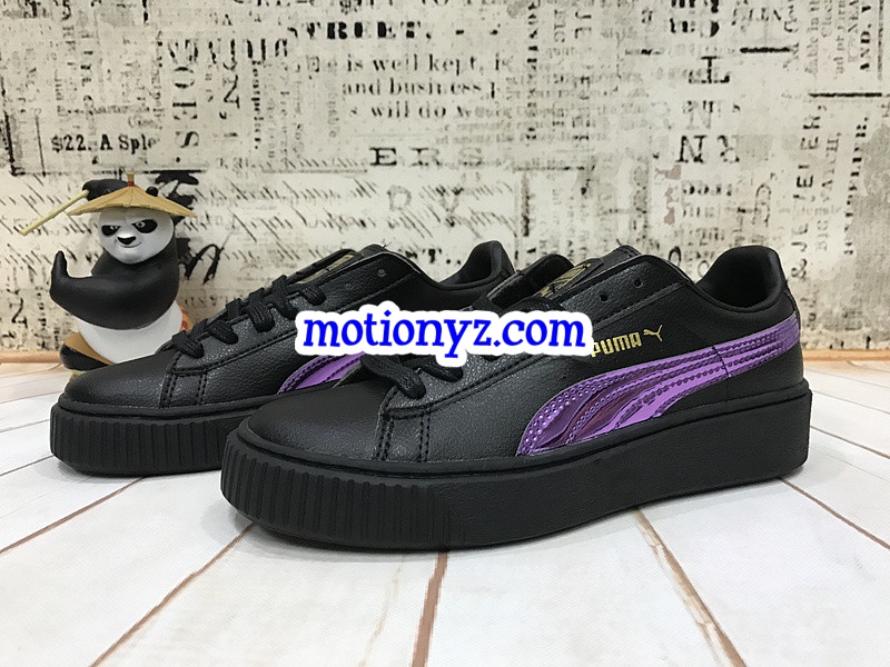 Puma Fenty Rihanna Creeper Low Leather Black Purple